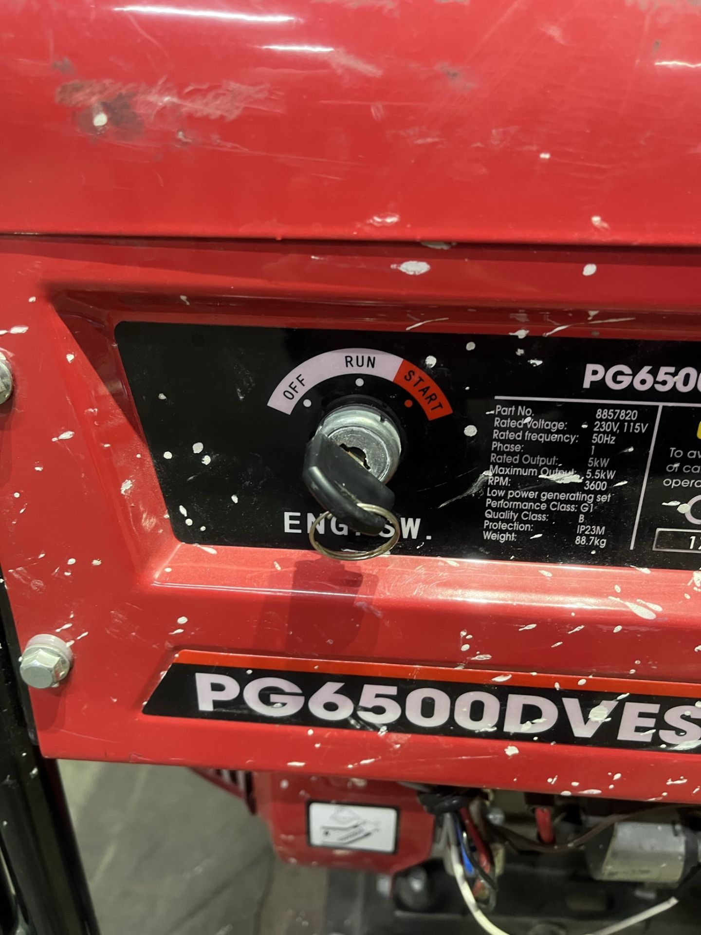 CLARKE POWER PG6500DVES PETROL GENERATOR - Image 2 of 8