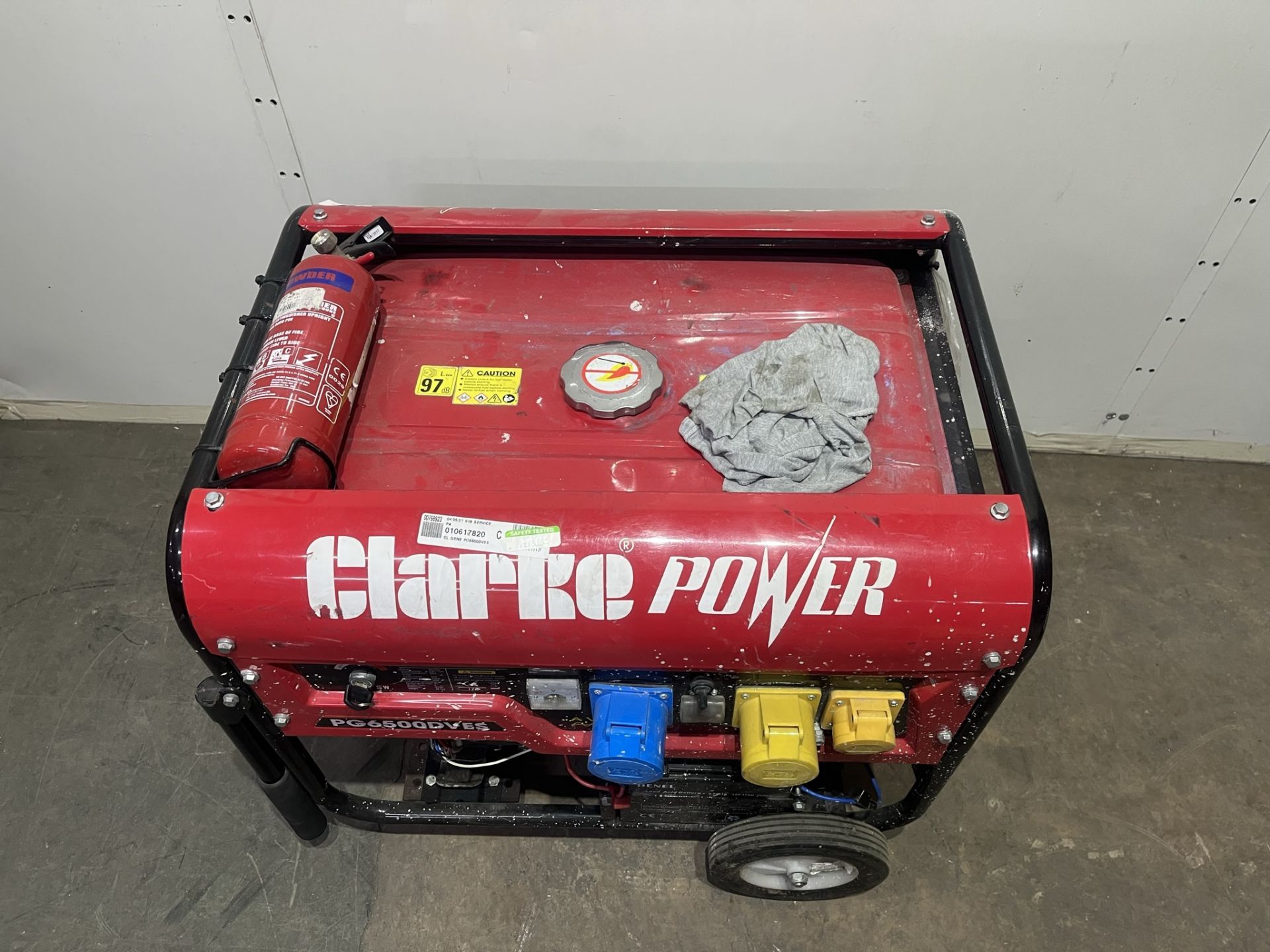 CLARKE POWER PG6500DVES PETROL GENERATOR - Image 5 of 8