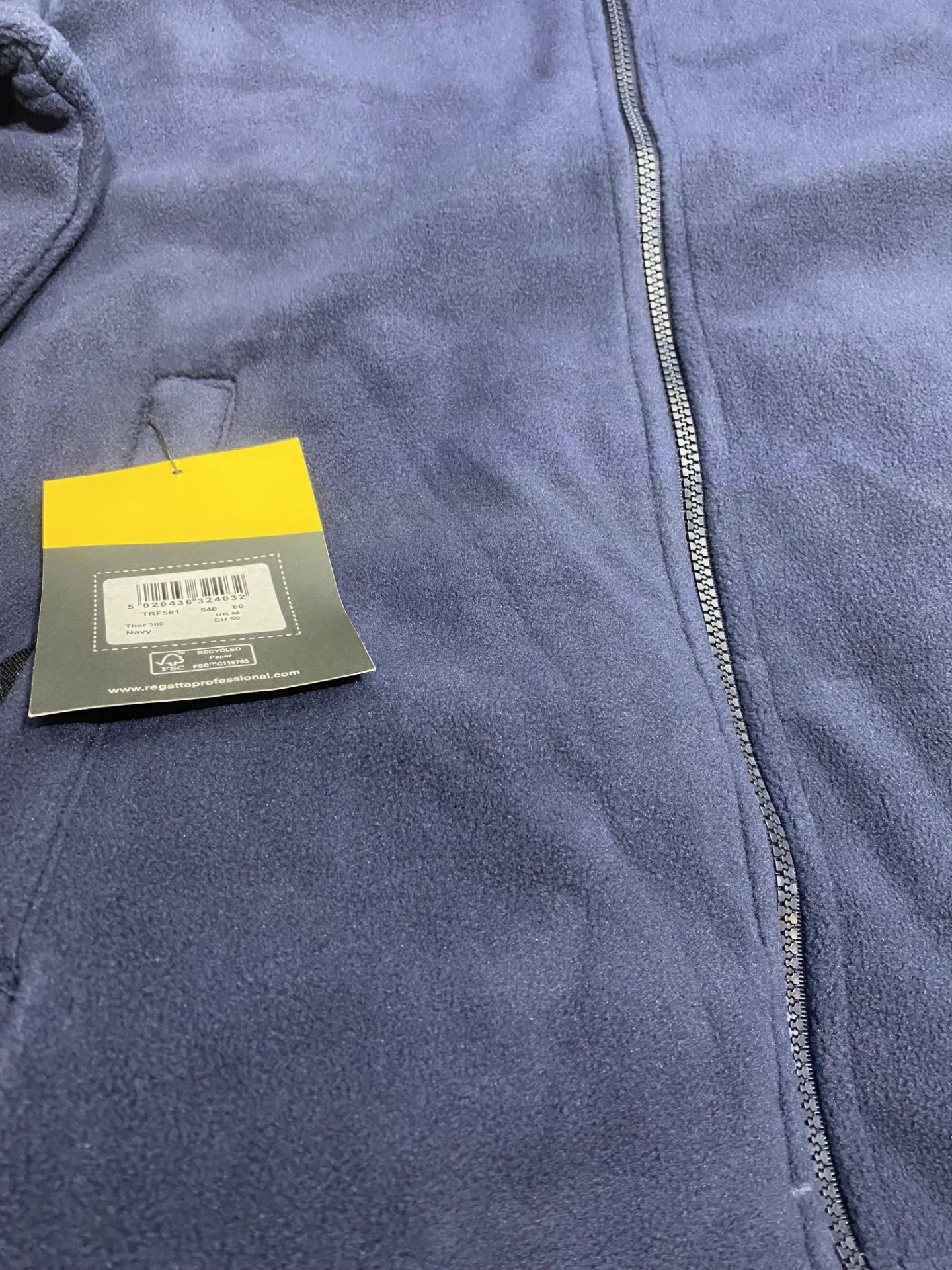 14 x Various Sized Regeta Navy Fleece Jackets - Image 2 of 9