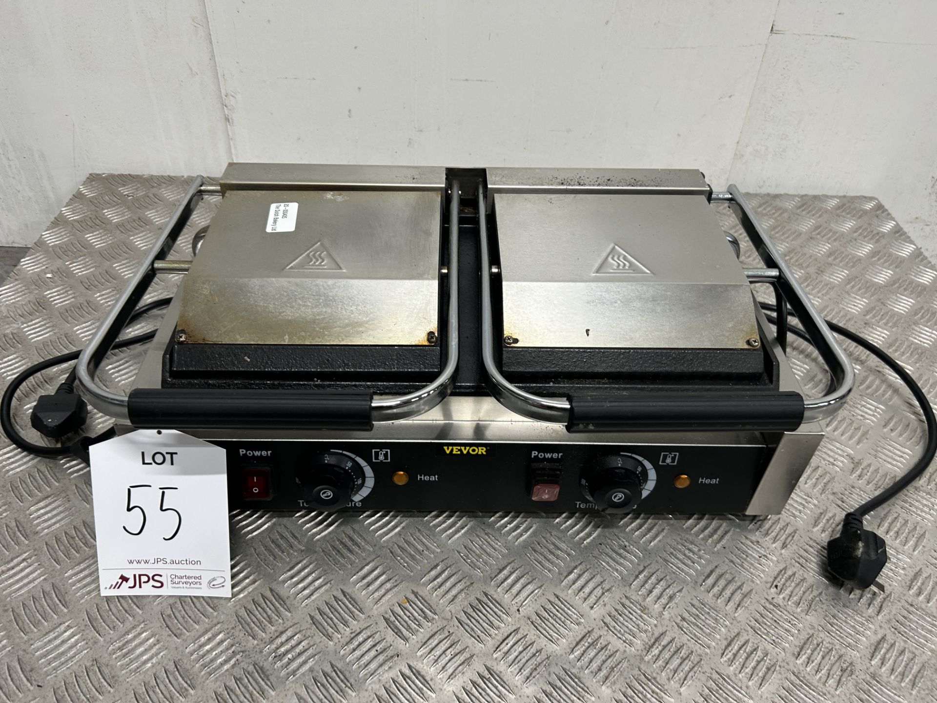 Vevor MP-813H Twin Panini Press/Contact Griddle | LOCATED IN WHITEFIELD - Image 2 of 5