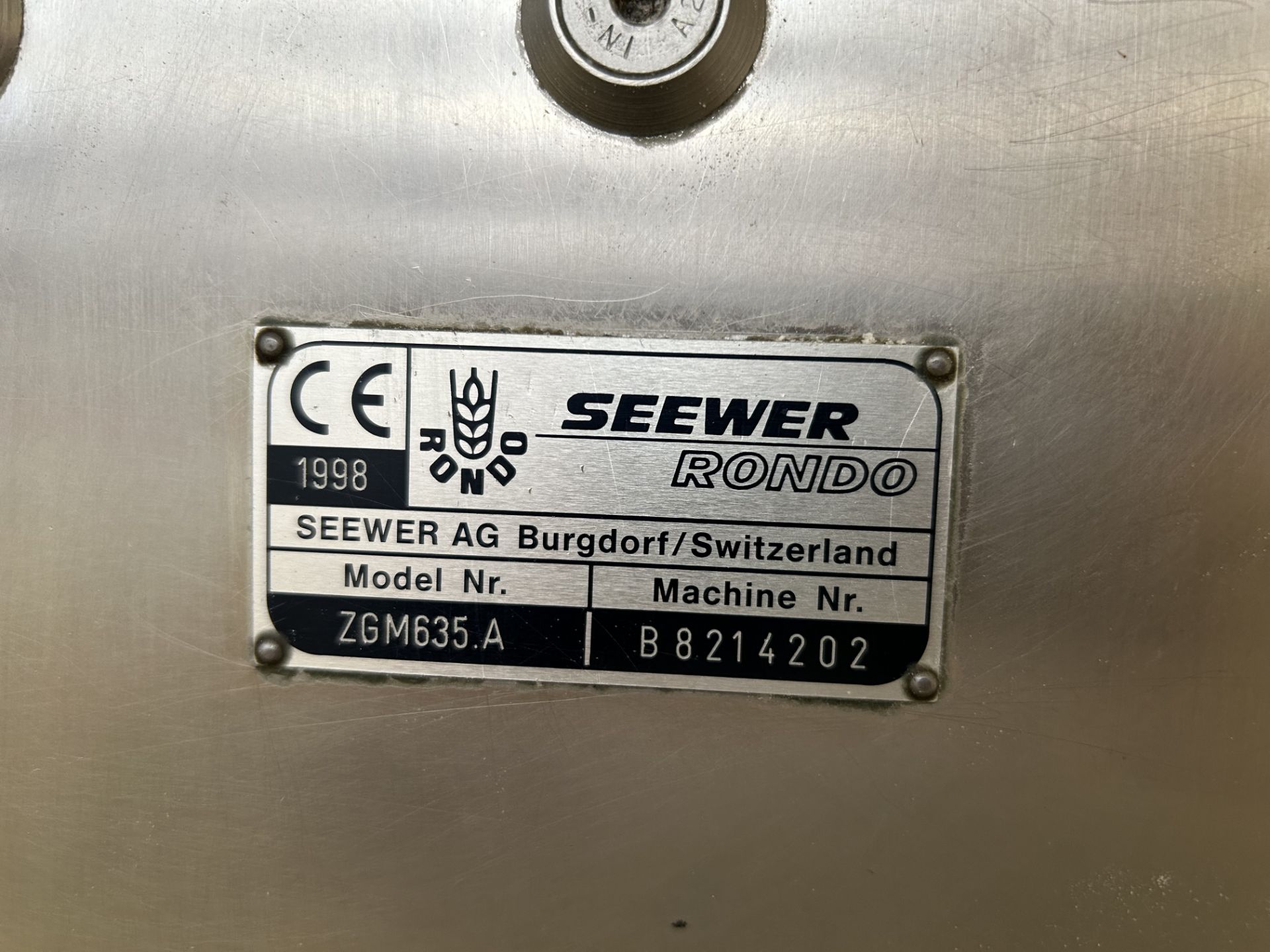 Sewer Rondo 2GM635.A Dough Roller/Sheeter Machine | YOM: 1998 | LOCATED IN WHITEFIELD - Image 7 of 8