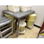 Stainless Steel Mobile Preparation Table | LOCATED IN SOUTHPORT