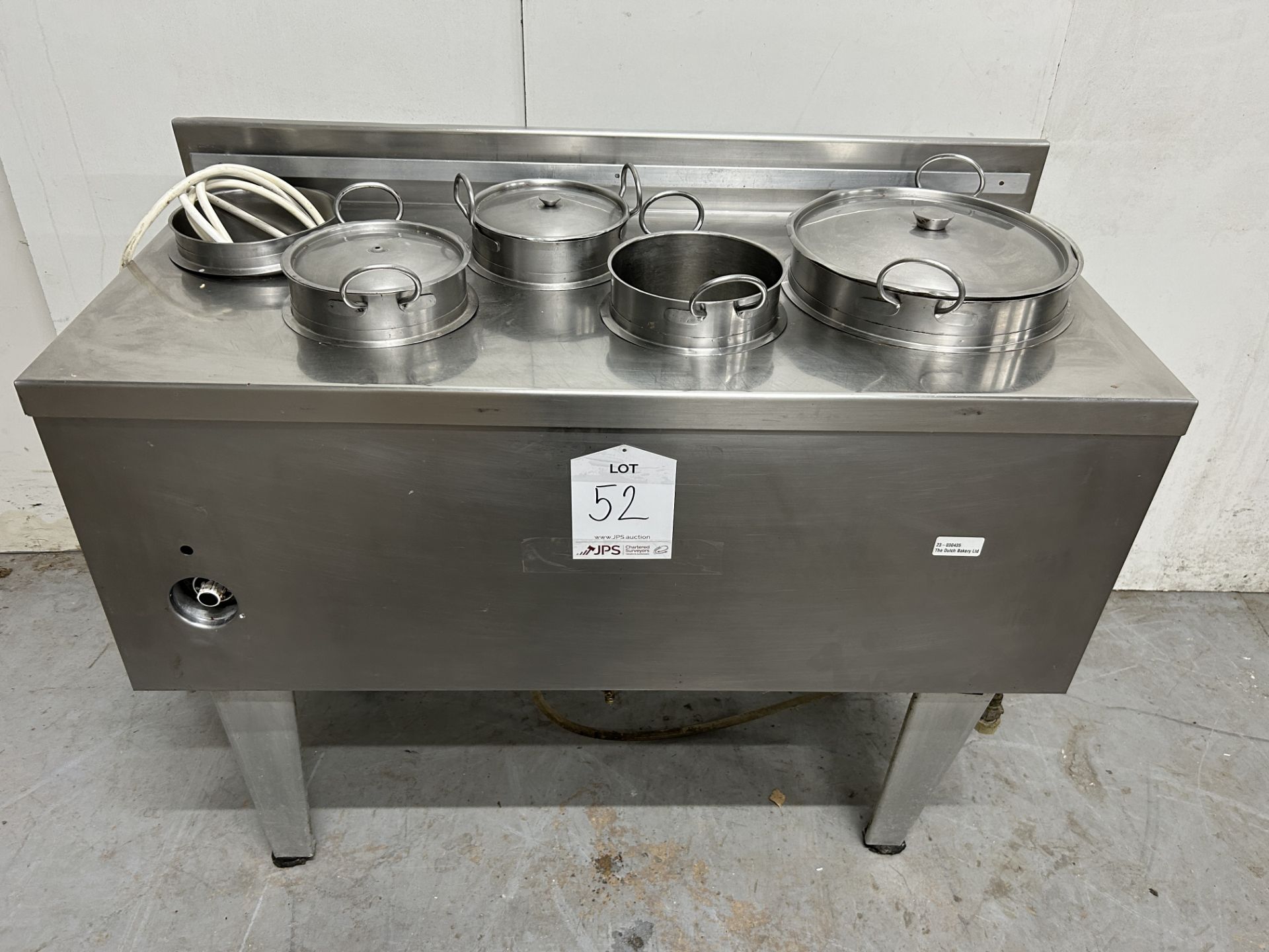 Stainless Steel Charles Simmonds 5 Pan Commercial Bain Marie | 110.5cm x 47cm x 93.5cm | LOCATED IN - Image 2 of 3