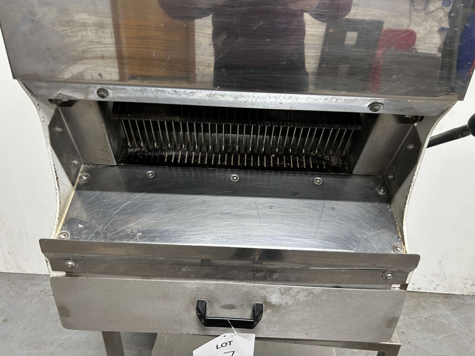 Norbake Delta DT45 Bread Slicer on Metal Stand | LOCATED IN WHITEFIELD - Image 2 of 4