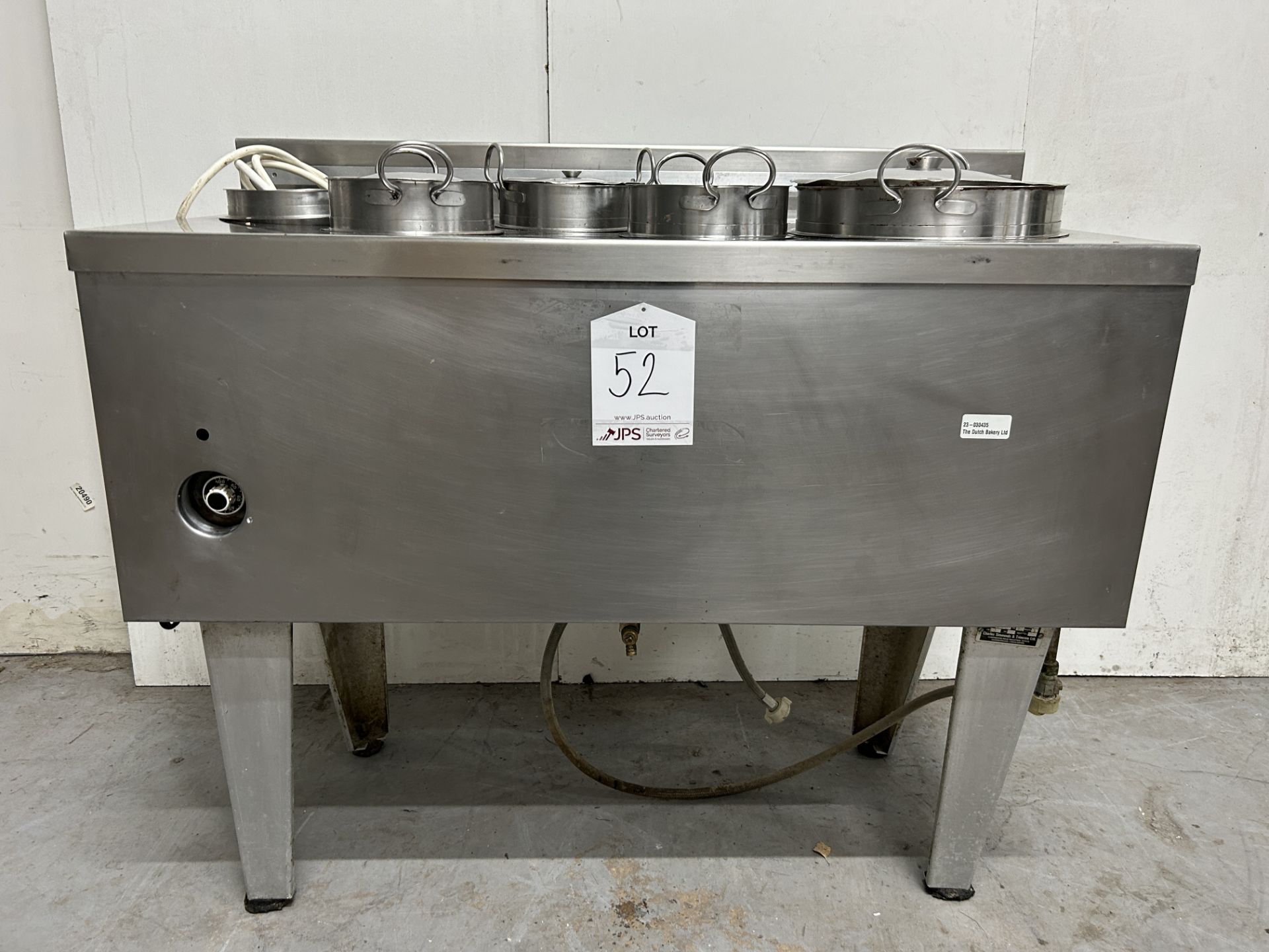 Stainless Steel Charles Simmonds 5 Pan Commercial Bain Marie | 110.5cm x 47cm x 93.5cm | LOCATED IN