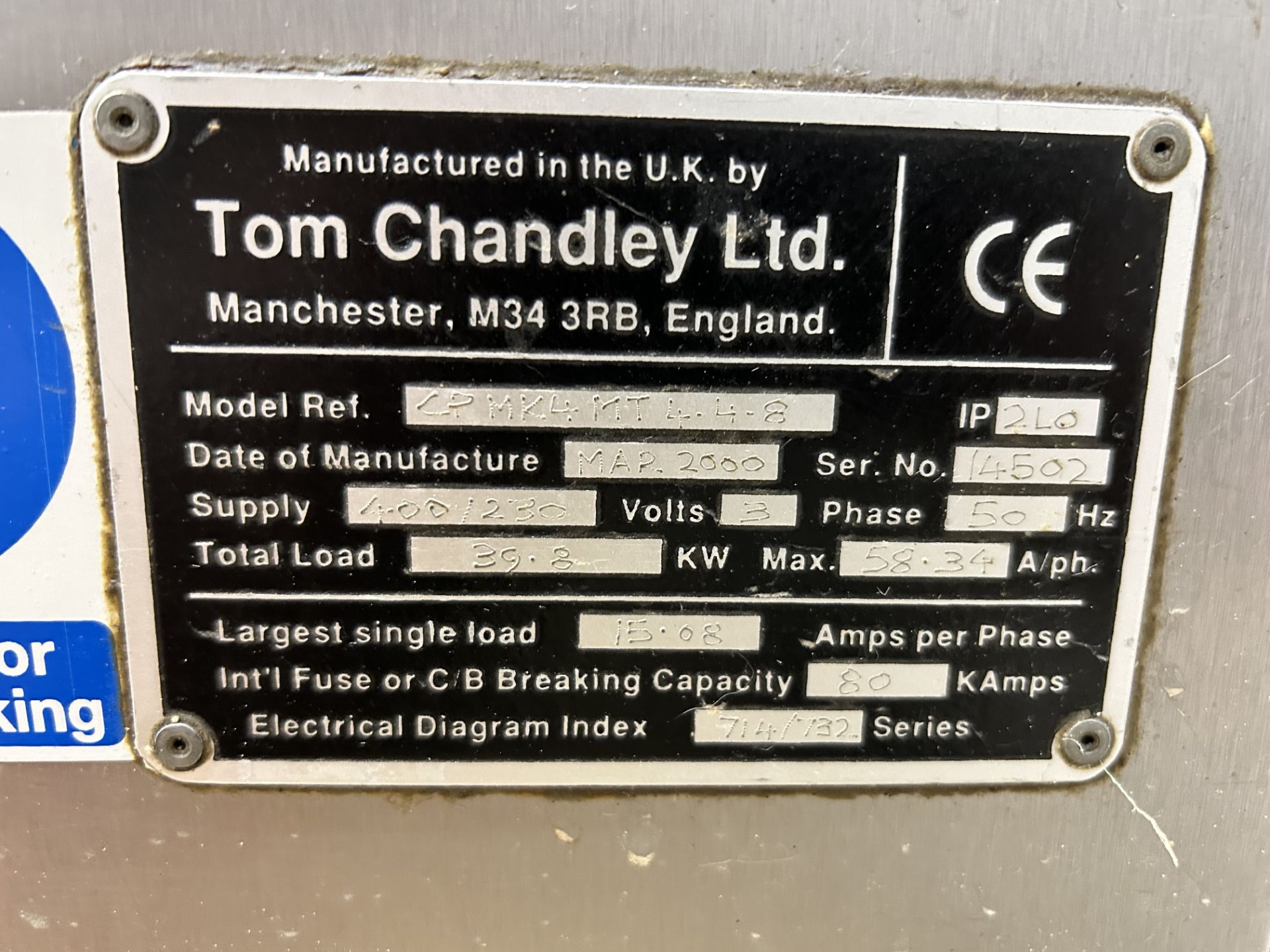 Tom Chandley CPMK4MT4.4.8 4 Deck Oven | LOCATED IN SOUTHPORT - Image 4 of 4