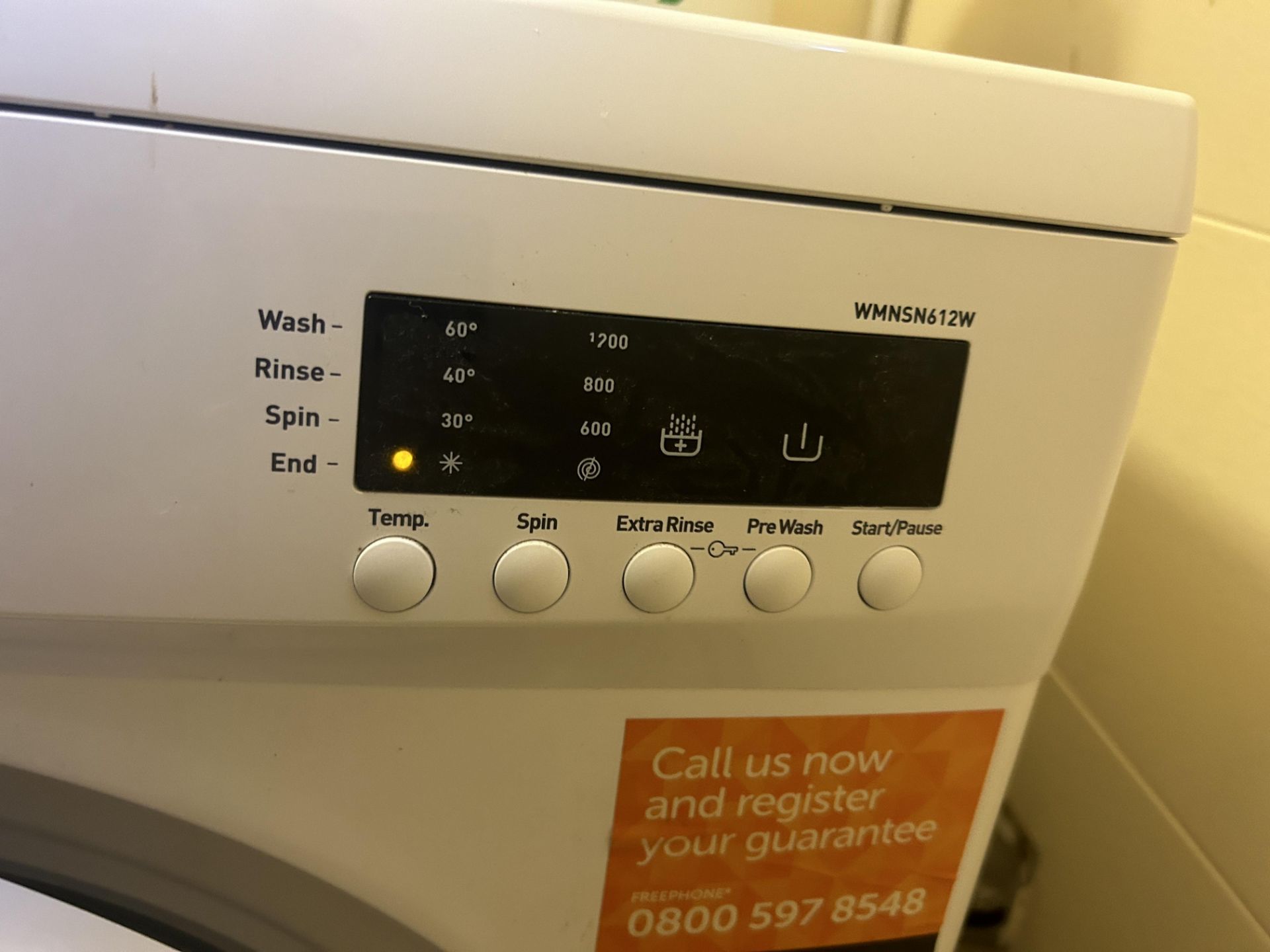 Bush WMNSN612W 6kg Washing Machine | LOCATED IN SOUTHPORT - Image 3 of 3