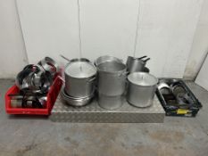 Quantity of Heavy-Duty Cooking Pots, Pans, Cake Tins etc | LOCATED IN WHITEFIELD