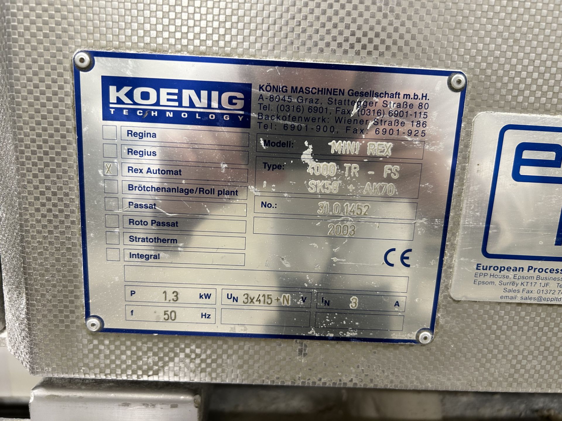 Koenig Mini Rex 2 Pocket Roll Plant | YOM: 2003 | LOCATED IN WHITEFIELD - Image 6 of 8