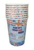 46 x Packs of Union Jack Paper Cups | Total RRP £320