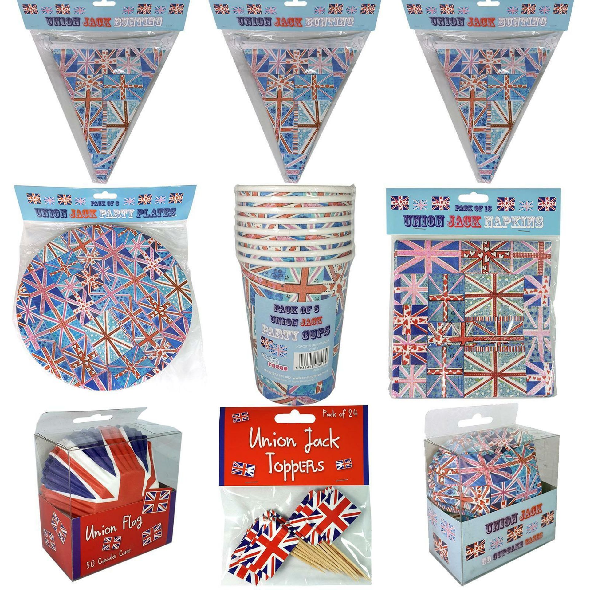 850 x Packs Union Jack Cupcake Cases | Total RRP £6,000 - Image 2 of 2