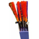 5 x Creepy Colour Halloween Brooms | Total RRP £100