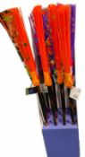 5 x Creepy Colour Halloween Brooms | Total RRP £100