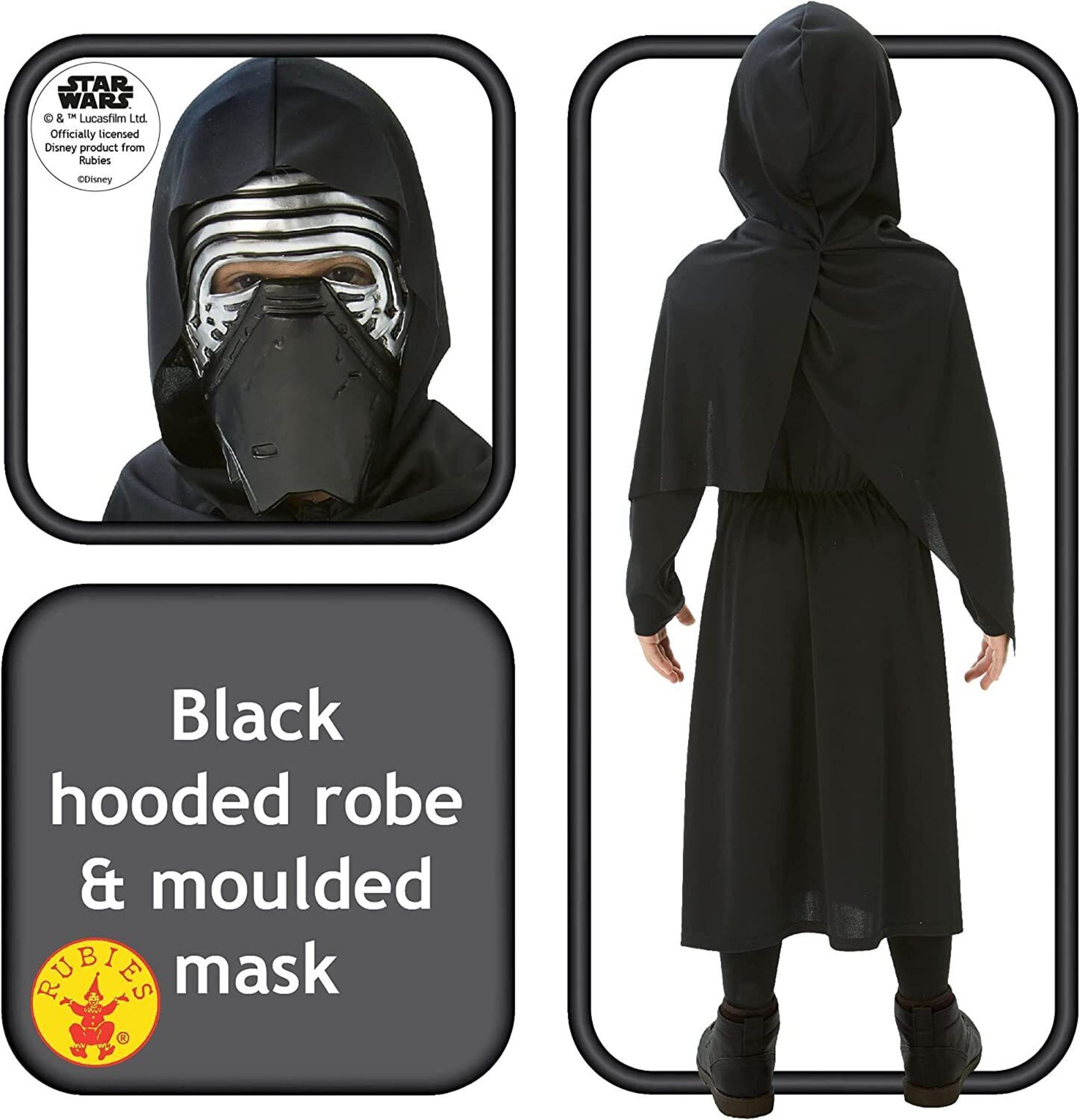 140 x Star Wars 'Kylo Ren' Child's Costume | Total RRP £1,400 - Image 3 of 3