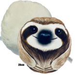 10 x Sloth Novelty Circular Pillows | Total RRP £100