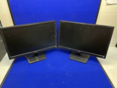 2 x LG 22EN33S-B 22-inch LED 1920 x 1080 VGA Monitors - Black