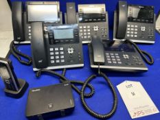 6 x Various Yealink Phones as listed