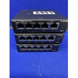 3 x tp-link 5-port Gigabit desktop switches