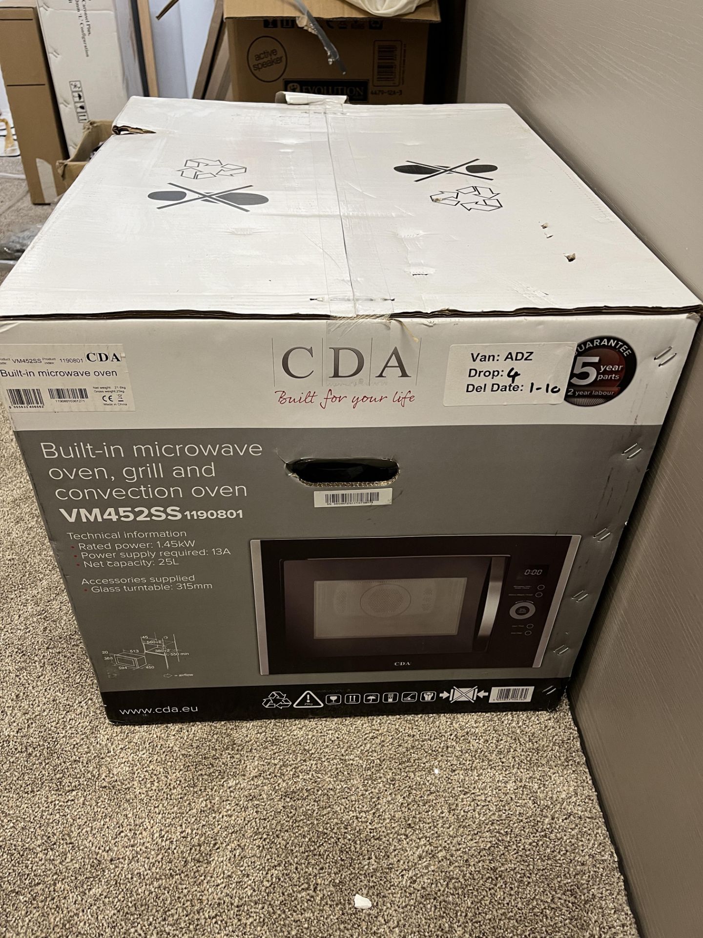 CDA Built-In Microwave Oven, Grill, and Convection Oven - Image 2 of 3