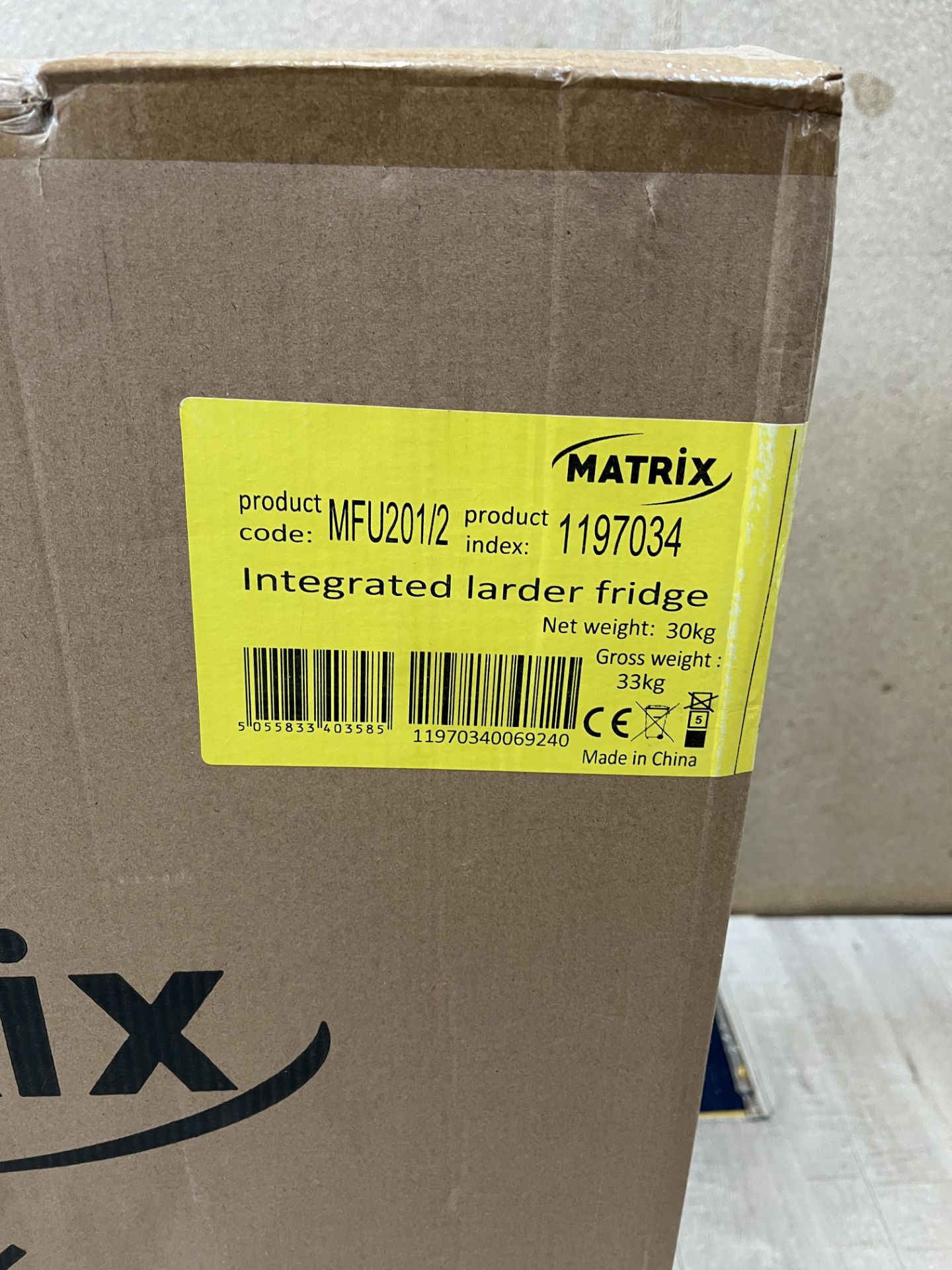 Matrix Intergrated Larder Fridge - Image 2 of 3