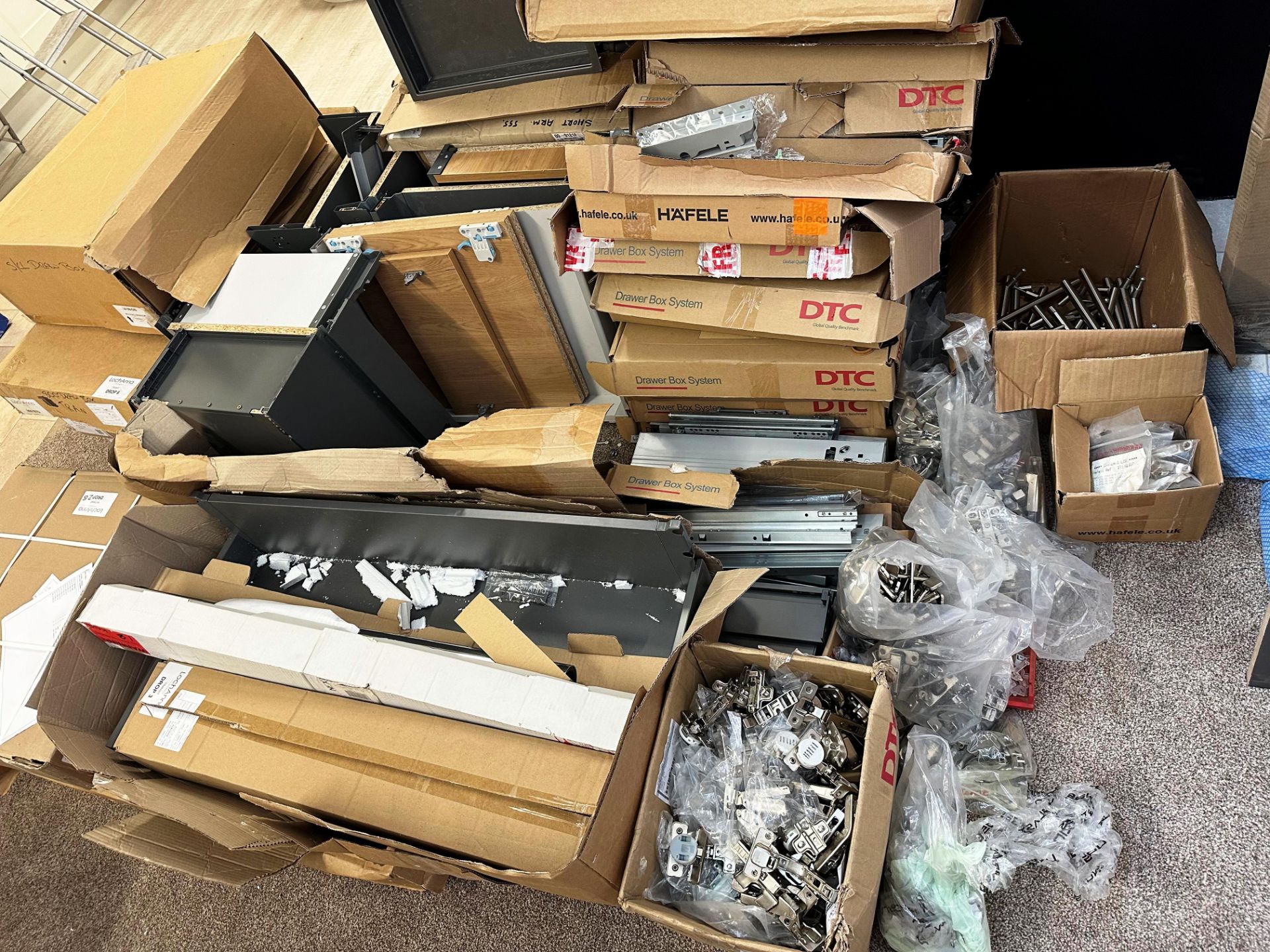 Quantity of Various Drawer Boxes & Systems, Hinges, Handles - As Pictured - Image 13 of 15