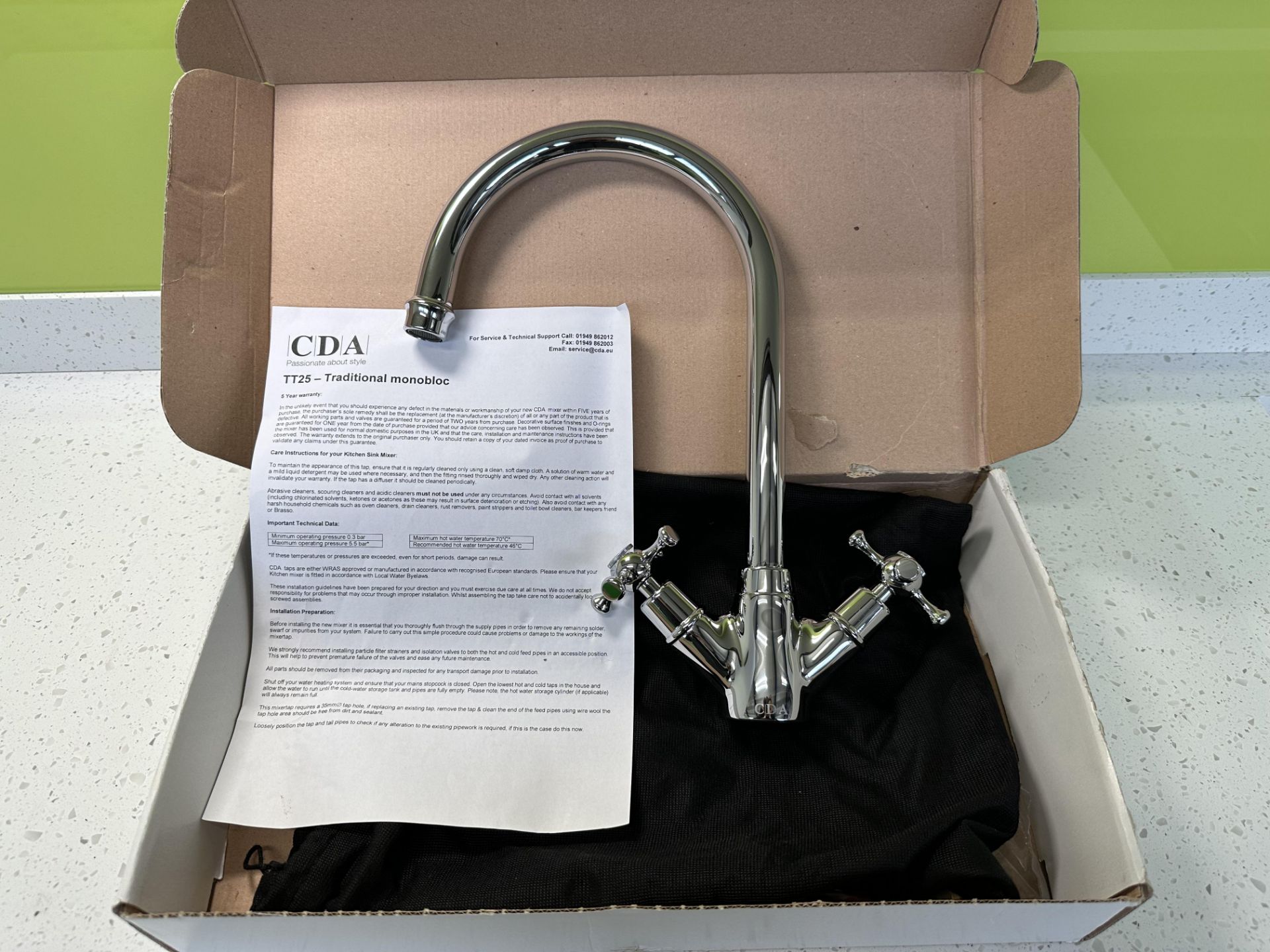 Ex Display CDA TT25CH Traditional Monobloc Tap - RRP£100