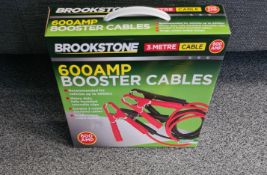 10 x Brookstone 600 AMP 3m Booster Cables | Total RRP £1,800