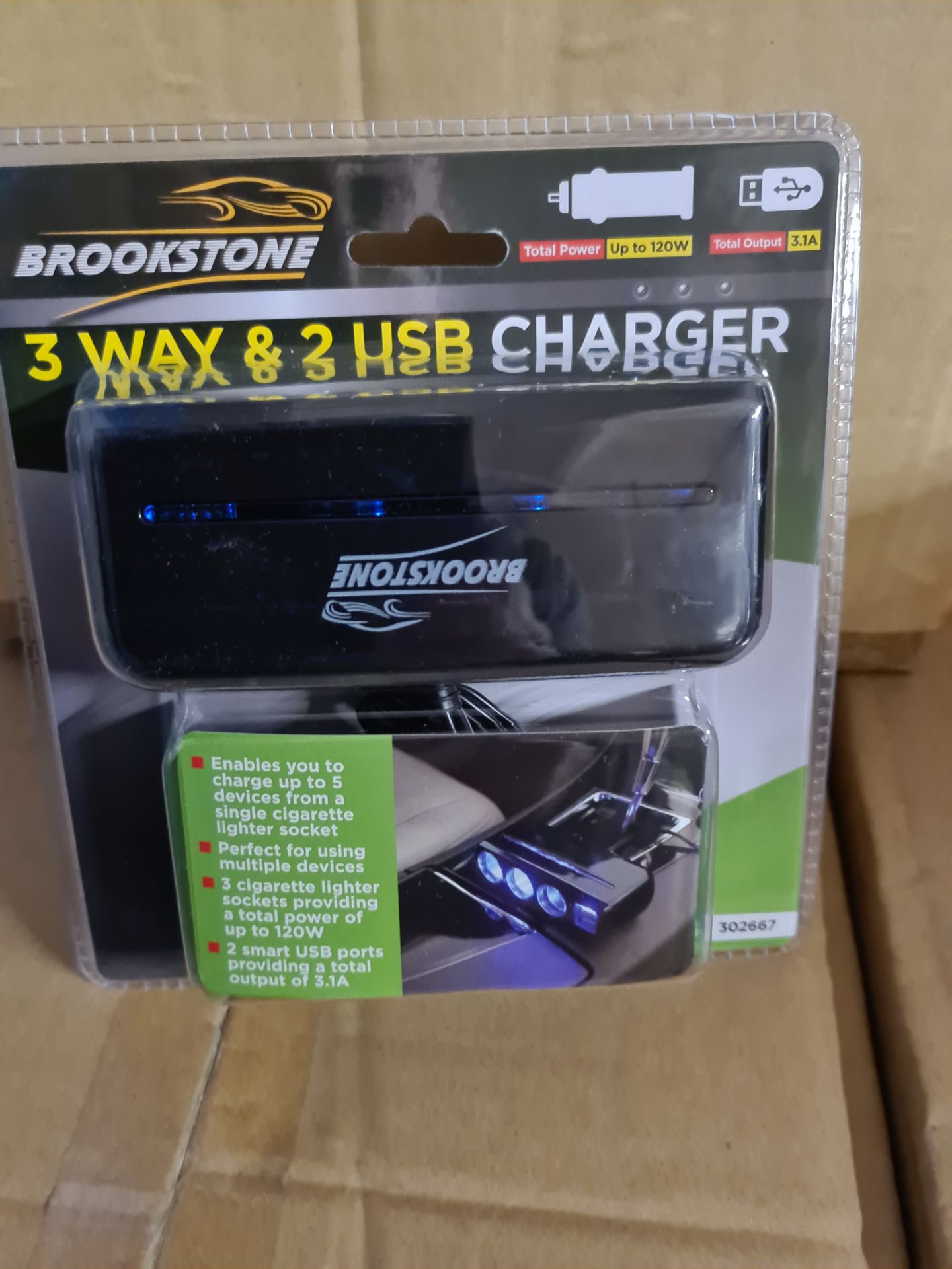 100 x Brookstone 3-Way USB Adapters | Total RRP £1,500