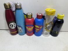 16 x Various Superhero/Themed Drinks Bottles *As Pictured*