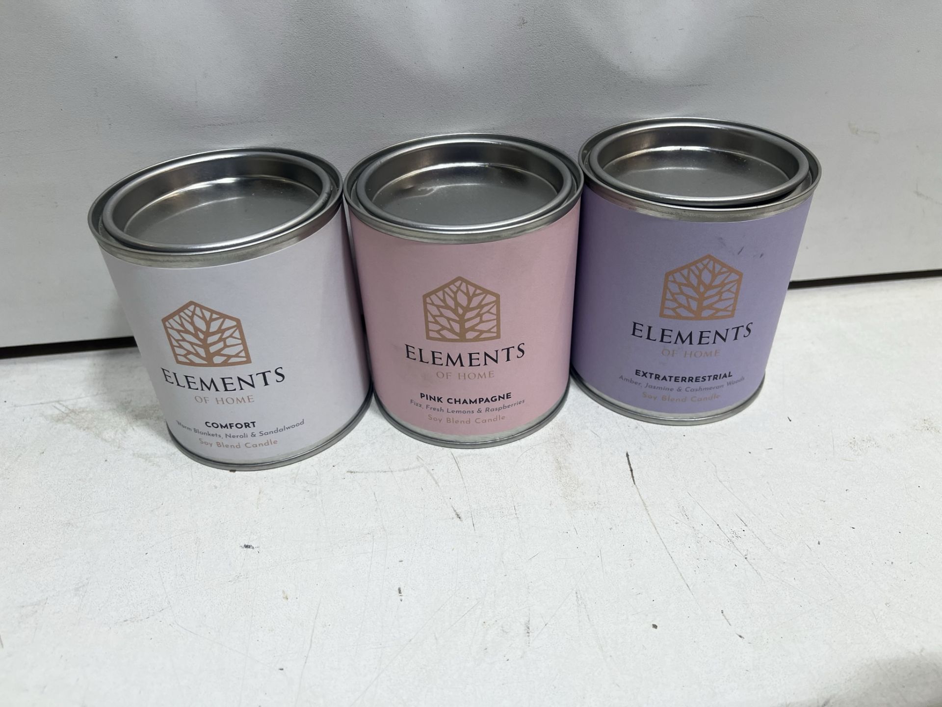 50 x Elements Of Home Soy Blend Candles