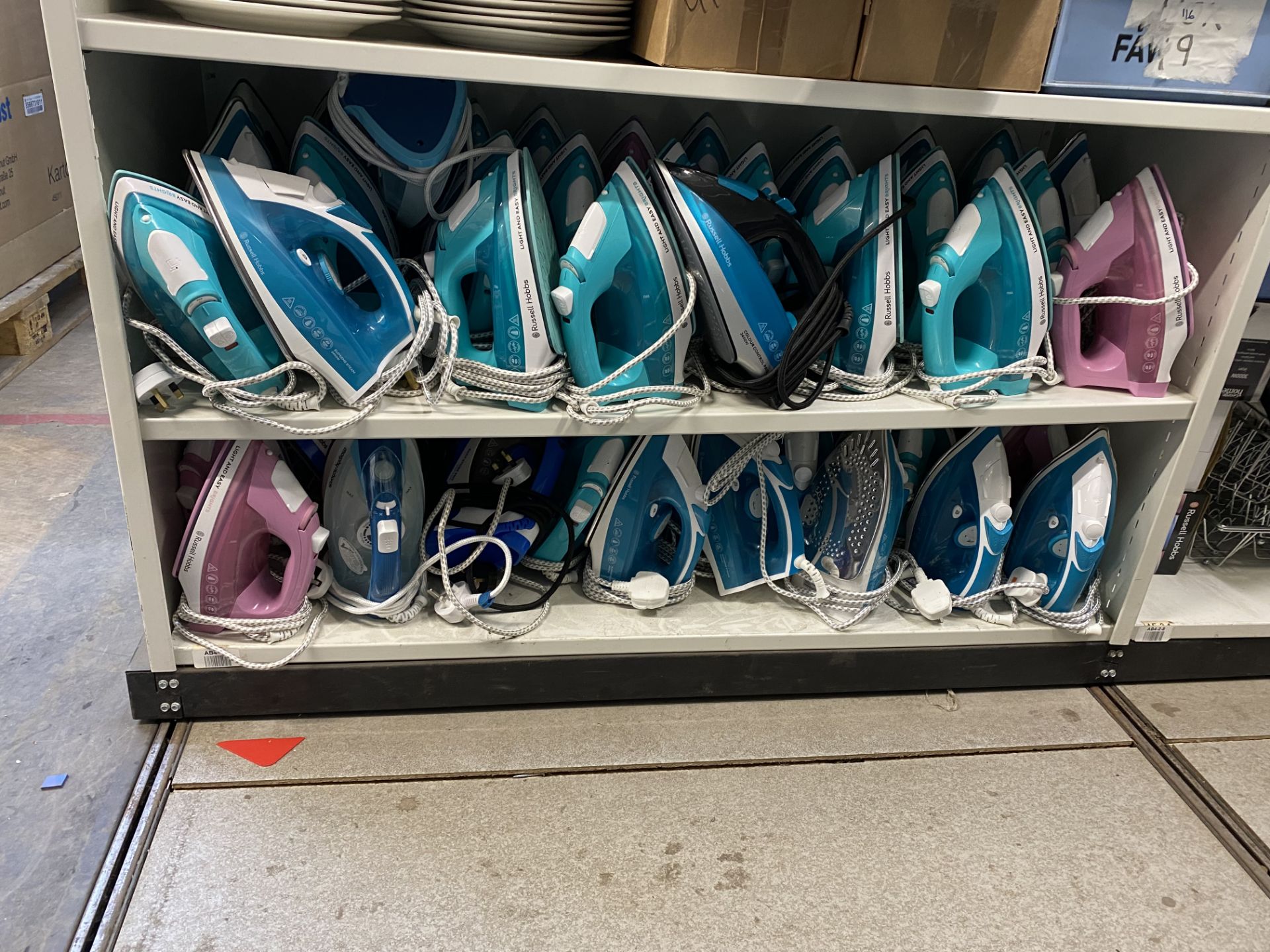 approximately 40 x Various Hand Held Irons