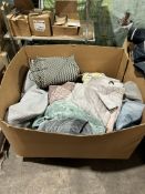 Pallet Of Throws, Laundry Baskets & Cushions As Seen In Photos