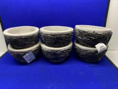 6 x Mims Artisan Rocca Claire Collection Planter RRP £24.99