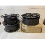 4 x Reels Of Black Strapping As Seen On Photos