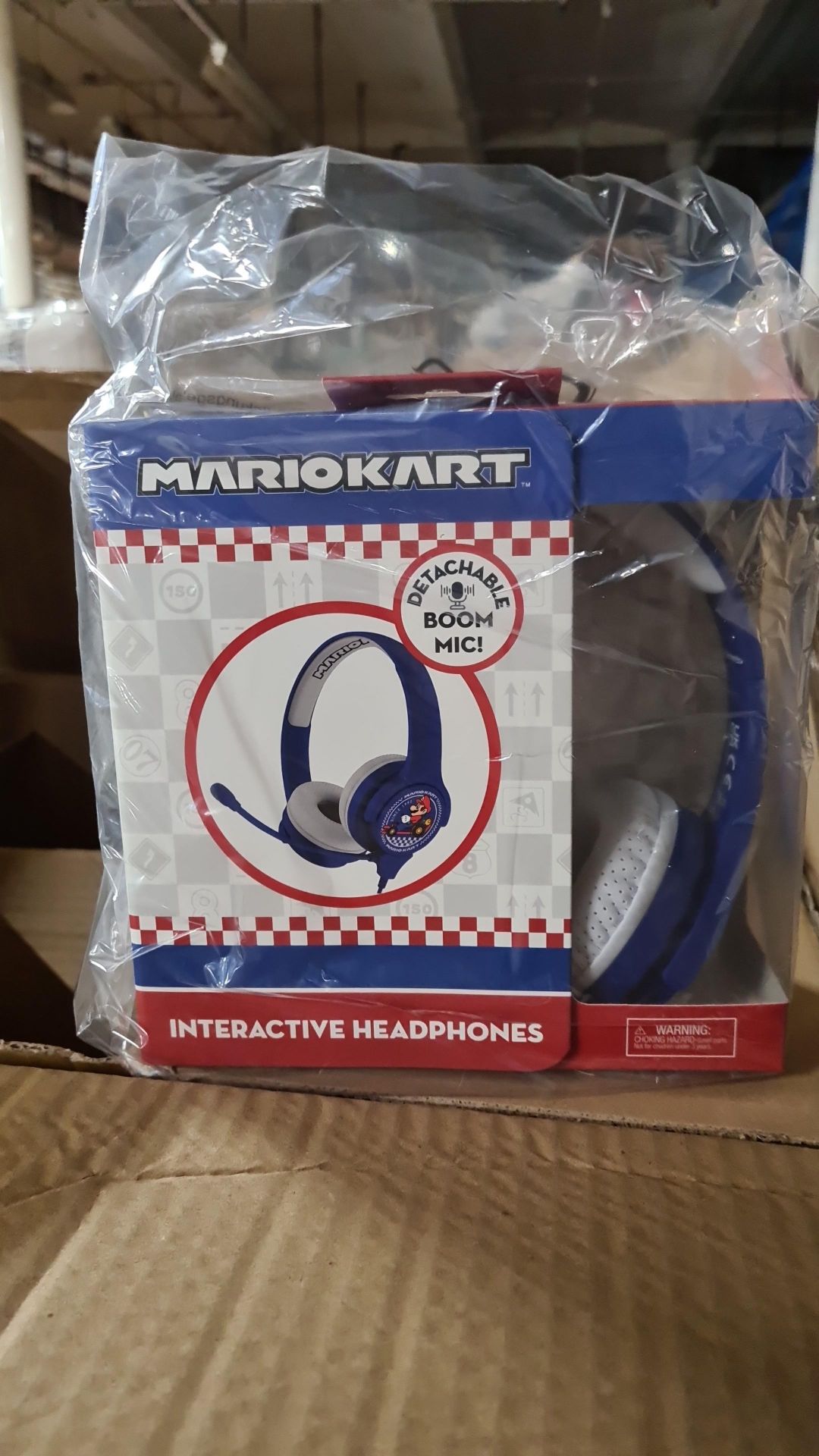 10 x Mario Headphones w/Detachable Boom Mic