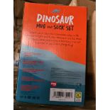 50 x Dinosaur Mug w/Adult Socks | Total RRP £650