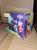 90 x Sing The Movie Mugs | Total RRP £1,300
