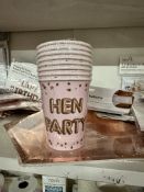720 x Glitz & Glamour HEN PARTY 8pk Pink Paper Cups