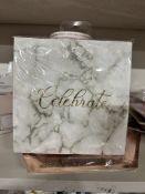 600 x Packs of 16 Scripted Marble Napkins | Celebrate