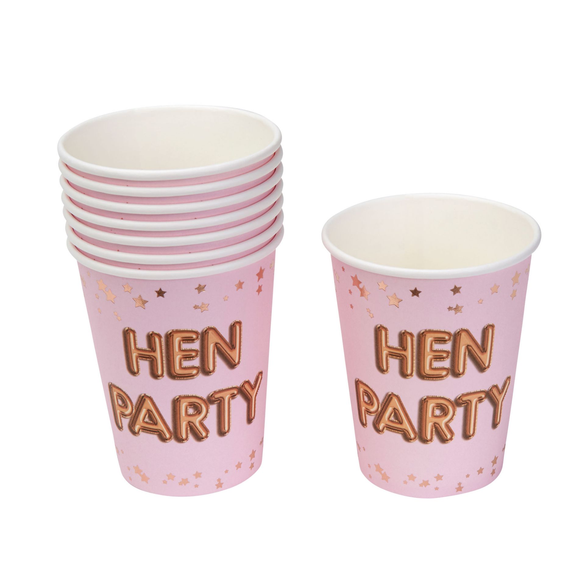 720 x Glitz & Glamour HEN PARTY 8pk Pink Paper Cups - Image 2 of 2