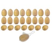 300 x Solid Beech Wooden Eggs for Arts/Crafts