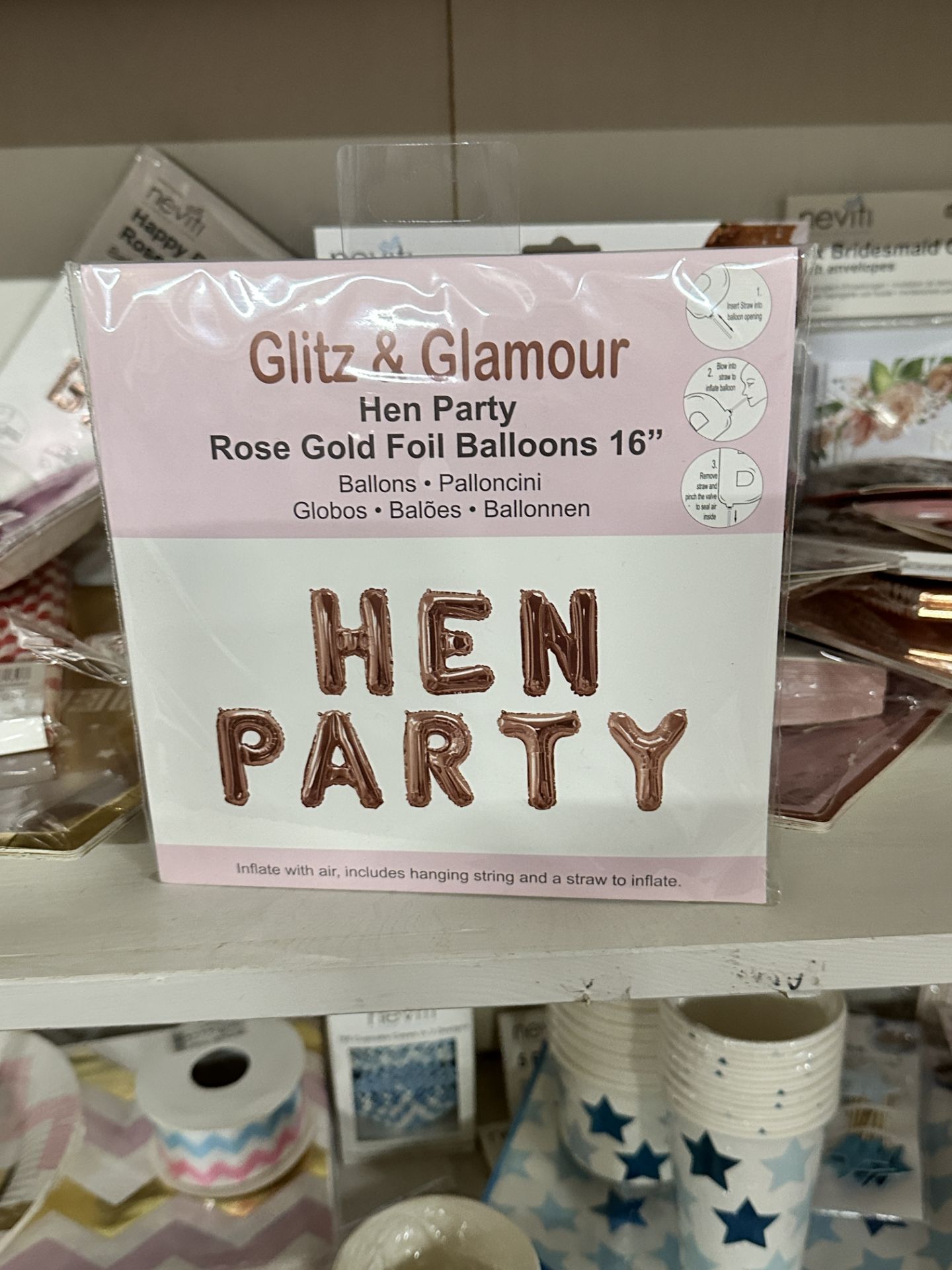 400 x Packs Hen Party Rose Gold Foil Balloons | 16"