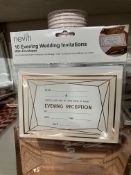 1000 x Packs of 10 Wedding Evening Invites w/Envelopes