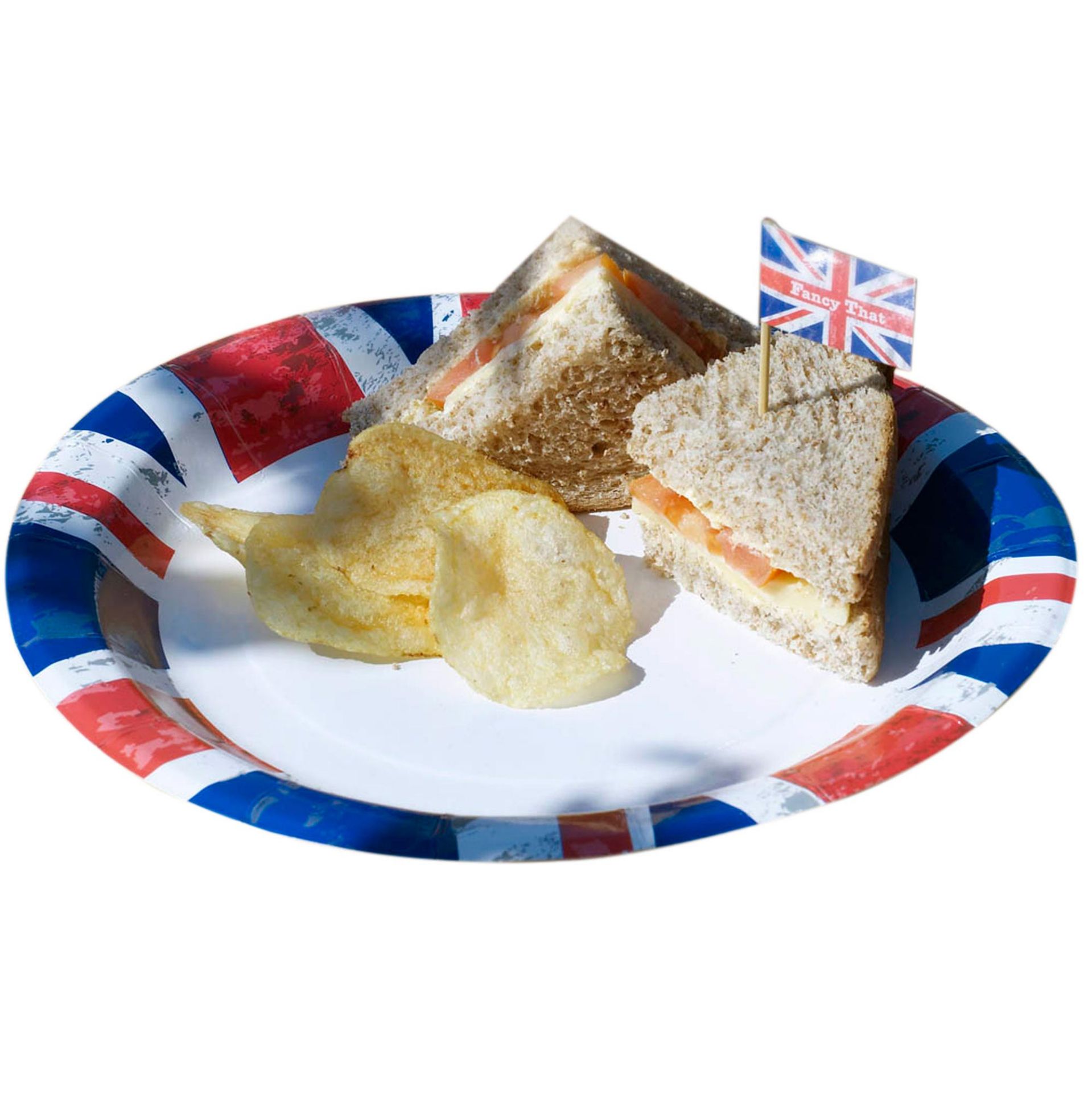 160 x Packs of 8 Celebrate Britain Large Paper Plates - Image 2 of 3