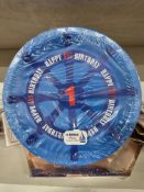 50 x Ahoy There 1st Birthday Large Paper Plates | 8pcs per pack