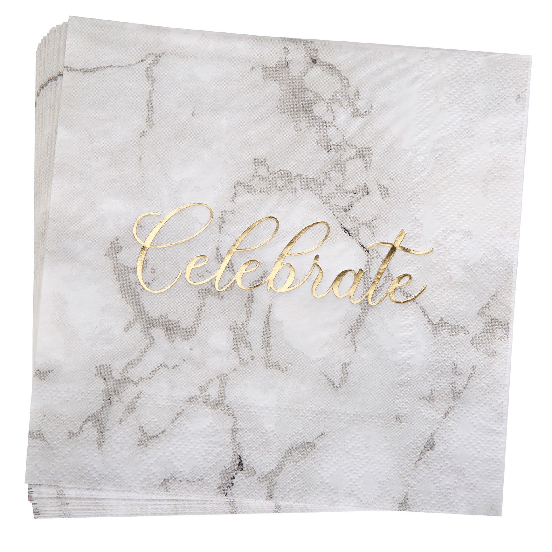 600 x Packs of 16 Scripted Marble Napkins | Celebrate - Image 3 of 3
