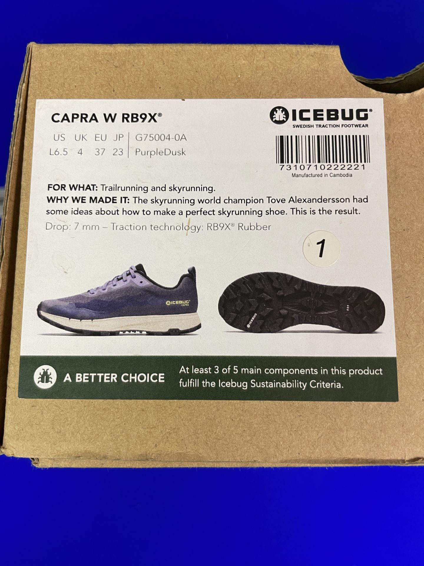 Icebug Capra W RB9X Trail Running Shoes | UK 4 - Image 4 of 4