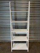 Ex-Display 5 Tier White Wooden Bookshelf