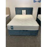 Ex-Display King Size Bed Set incl: Sealy Wickham Mattress, Base & Headboard | RRP £1,299