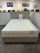 Ex-Display King Size Bed Set incl: Highgrove Zonagel Z400 Mattress, Base & Headboard | RRP £1,499